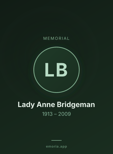 Memorial portrait of Lady Anne Bridgeman