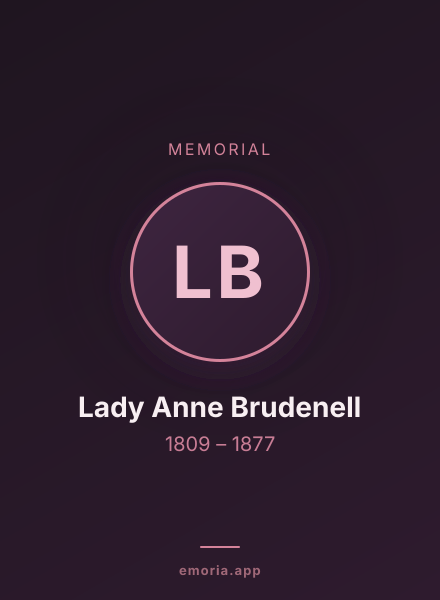 Memorial portrait of Lady Anne Brudenell