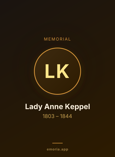 Memorial portrait of Lady Anne Keppel