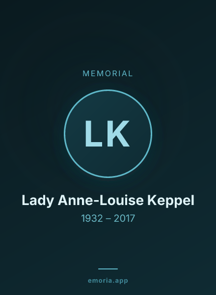 Memorial portrait of Lady Anne-Louise Keppel