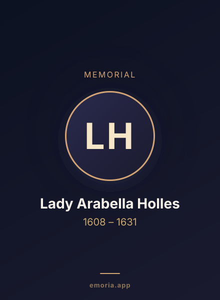 Memorial portrait of Lady Arabella Holles