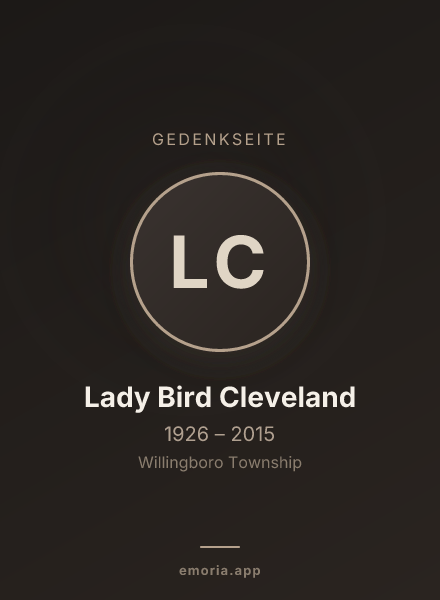 Gedenkportrait von Lady Bird Cleveland