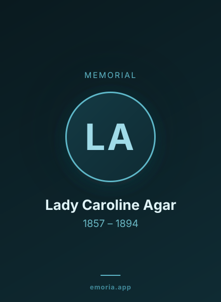 Memorial portrait of Lady Caroline Agar