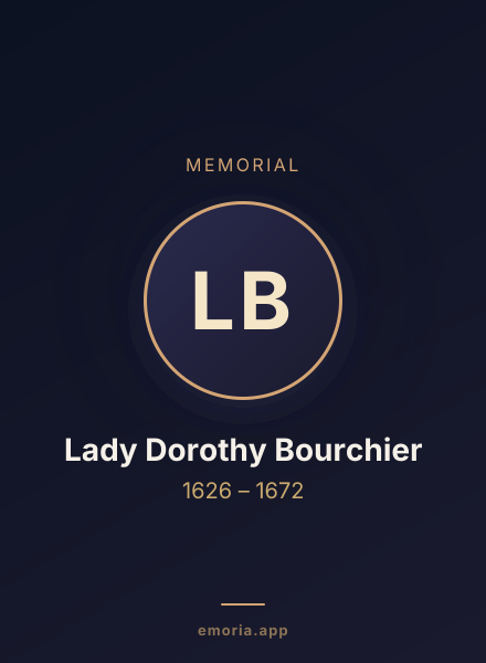 Memorial portrait of Lady Dorothy Bourchier