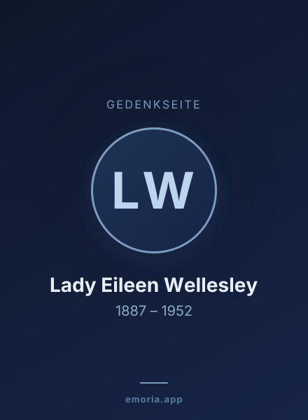 Gedenkportrait von Lady Eileen Wellesley