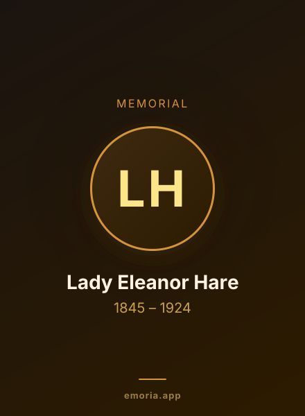 Memorial portrait of Lady Eleanor Hare