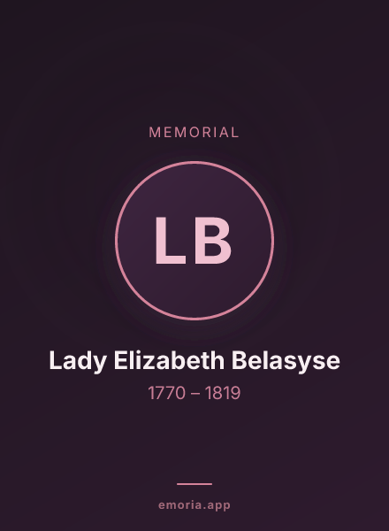 Memorial portrait of Lady Elizabeth Belasyse