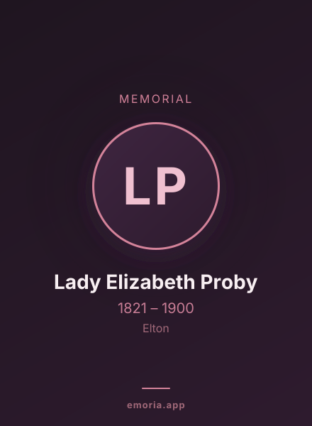 Memorial portrait of Lady Elizabeth Proby