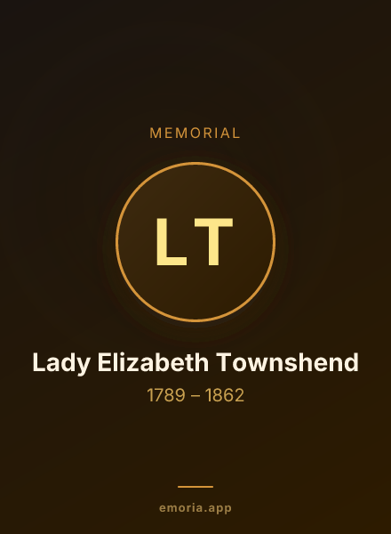 Memorial portrait of Lady Elizabeth Townshend