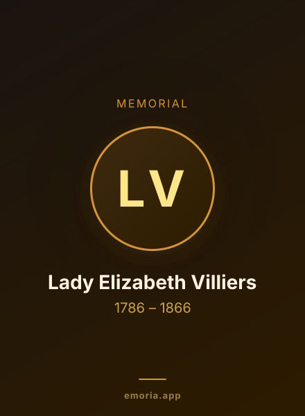 Memorial portrait of Lady Elizabeth Villiers