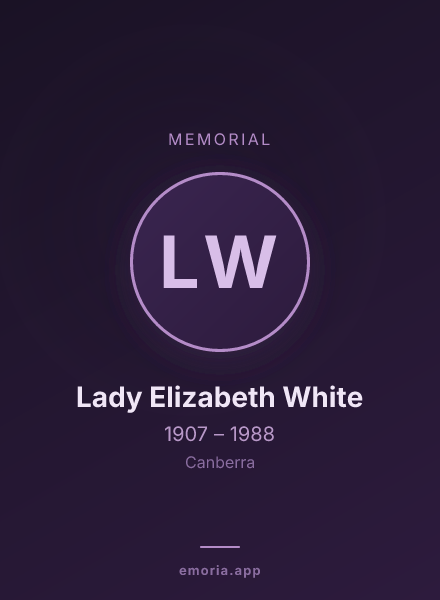 Memorial portrait of Lady Elizabeth White