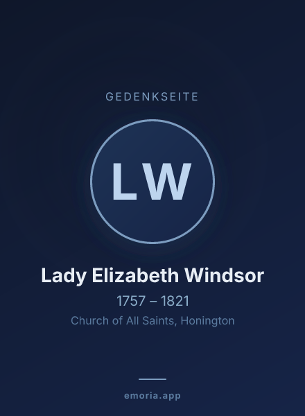 Gedenkportrait von Lady Elizabeth Windsor
