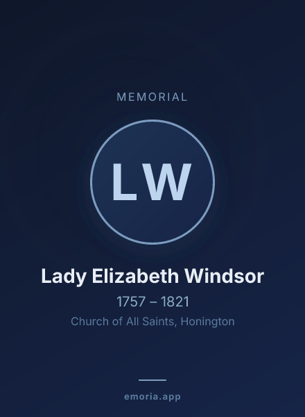 Memorial portrait of Lady Elizabeth Windsor