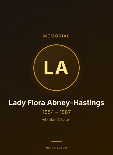 Memorial portrait of Lady Flora Abney-Hastings