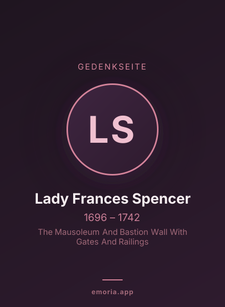 Gedenkportrait von Lady Frances Spencer