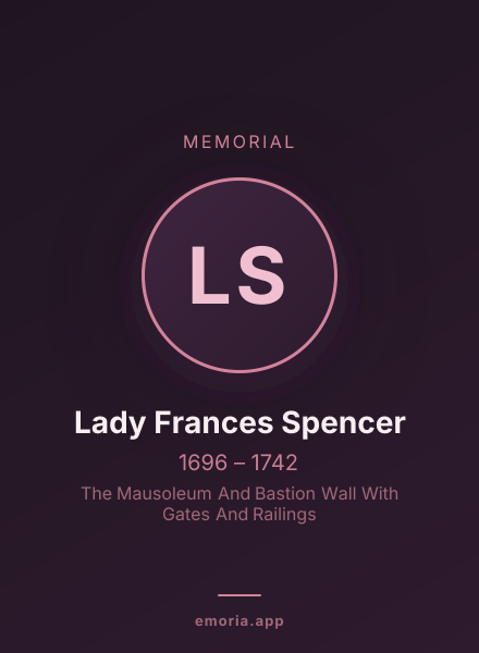 Memorial portrait of Lady Frances Spencer