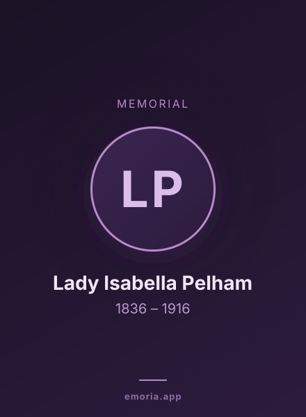 Memorial portrait of Lady Isabella Pelham