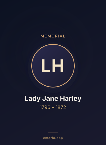 Memorial portrait of Lady Jane Harley