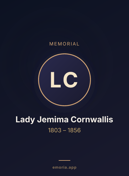 Memorial portrait of Lady Jemima Cornwallis