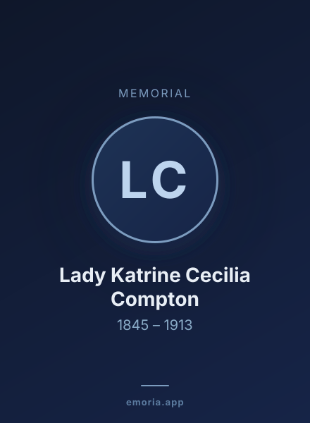 Memorial portrait of Lady Katrine Cecilia Compton