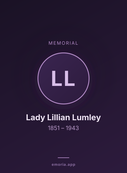 Memorial portrait of Lady Lillian Lumley