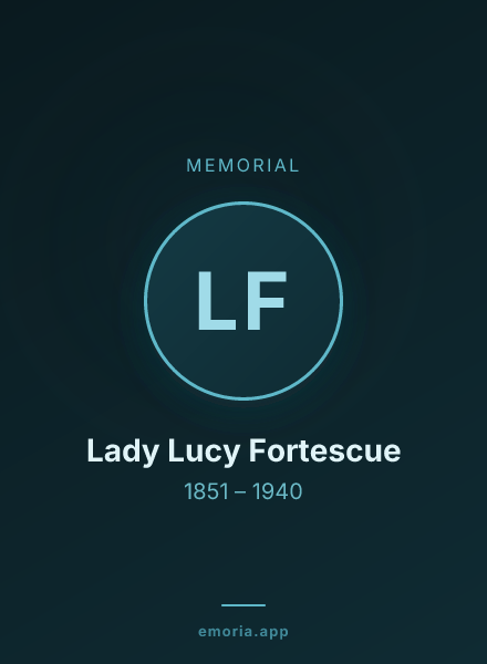 Memorial portrait of Lady Lucy Fortescue
