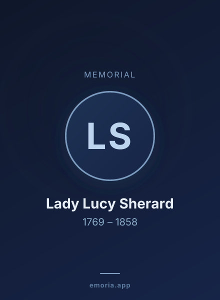 Memorial portrait of Lady Lucy Sherard