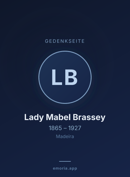 Gedenkportrait von Lady Mabel Brassey