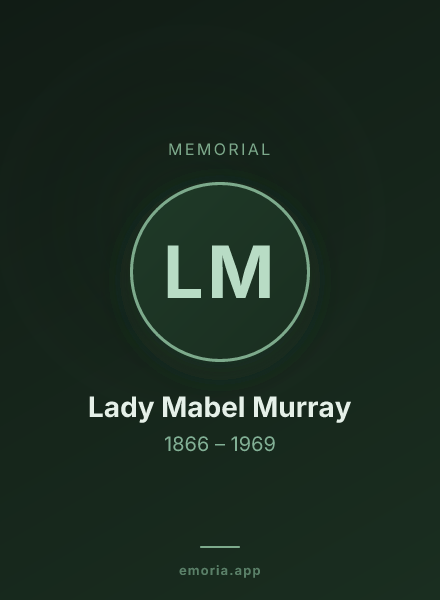 Memorial portrait of Lady Mabel Murray