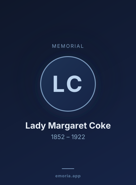 Memorial portrait of Lady Margaret Coke