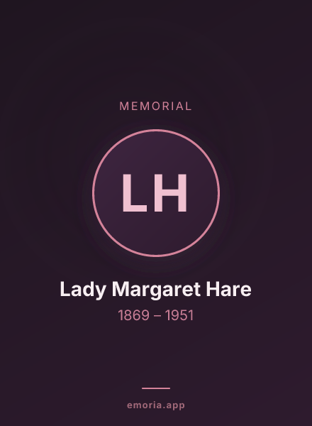 Memorial portrait of Lady Margaret Hare