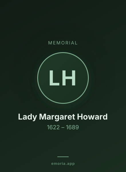 Memorial portrait of Lady Margaret Howard