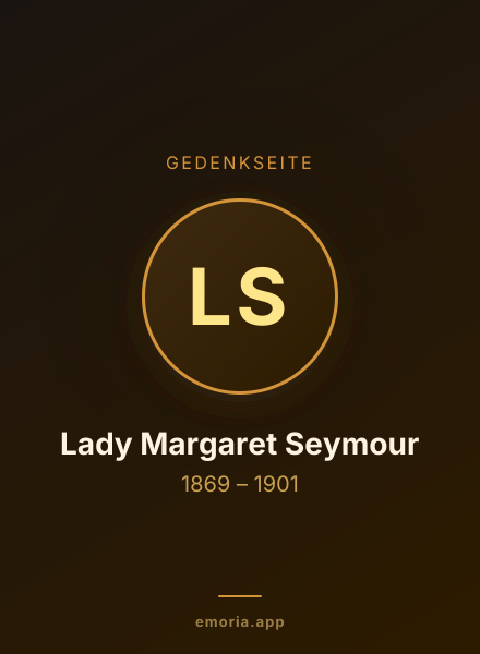 Gedenkportrait von Lady Margaret Seymour