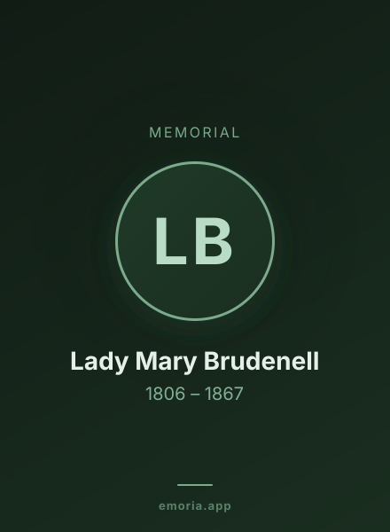 Memorial portrait of Lady Mary Brudenell
