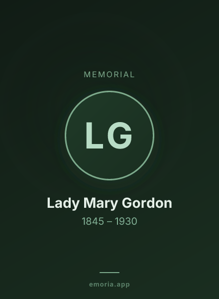 Memorial portrait of Lady Mary Gordon