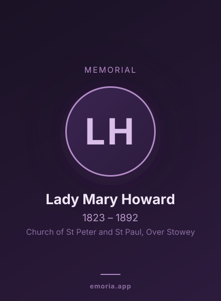 Memorial portrait of Lady Mary Howard