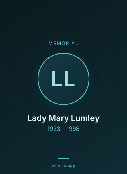 Memorial portrait of Lady Mary Lumley