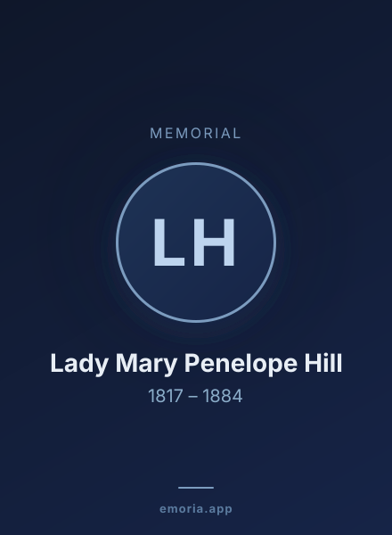 Memorial portrait of Lady Mary Penelope Hill