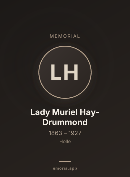Memorial portrait of Lady Muriel Hay-Drummond
