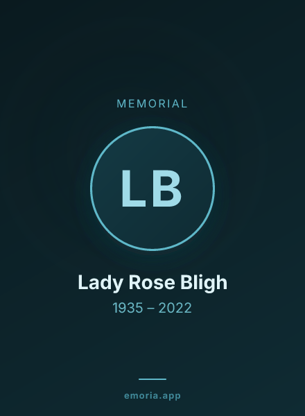 Memorial portrait of Lady Rose Bligh