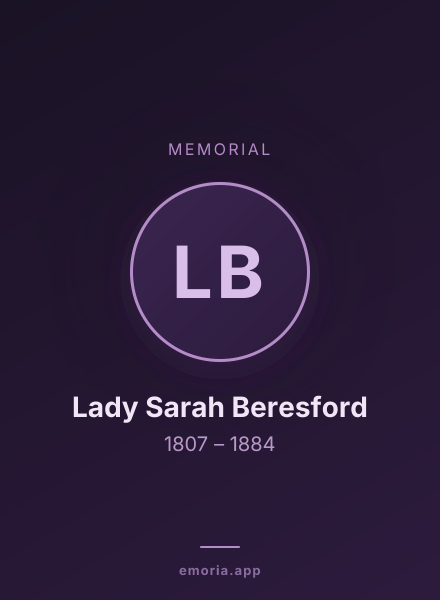 Memorial portrait of Lady Sarah Beresford