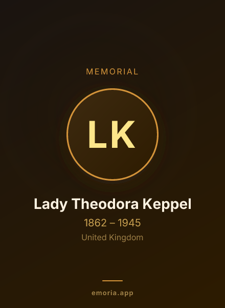 Memorial portrait of Lady Theodora Keppel