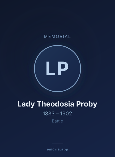 Memorial portrait of Lady Theodosia Proby