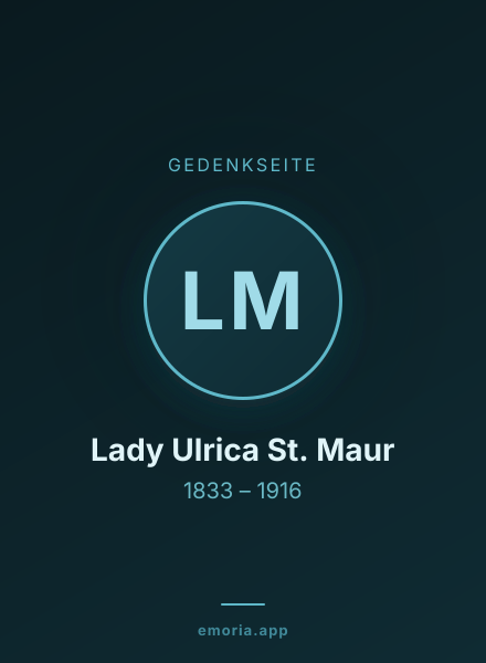 Gedenkportrait von Lady Ulrica St. Maur