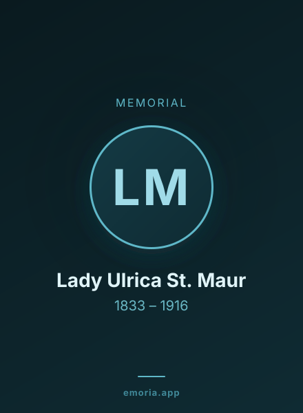 Memorial portrait of Lady Ulrica St. Maur