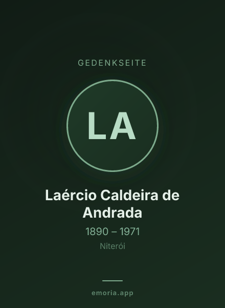 Gedenkportrait von Laércio Caldeira de Andrada