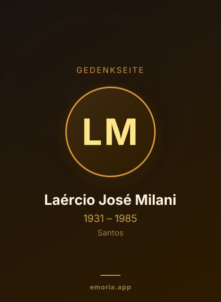 Gedenkportrait von Laércio José Milani