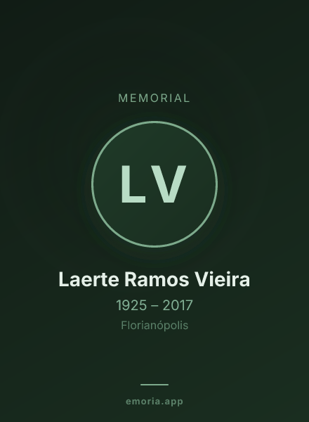 Memorial portrait of Laerte Ramos Vieira
