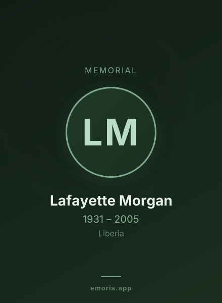 Memorial portrait of Lafayette Morgan