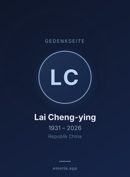 Gedenkportrait von Lai Cheng-ying